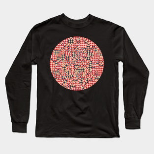 Modern abstract distressed texture digital Long Sleeve T-Shirt